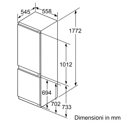 Siemens ki86ssde0 iq500 Einbau-Kombikühlschrank 55 cm H 177 cm SL