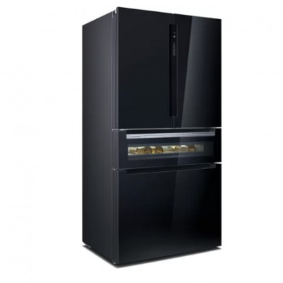 Siemens kf96rsbea iq700 frigorifero combinato libera installazione 90 cm vetro nero SL