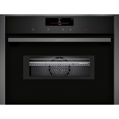 Neff c28mt27g0 horno microondas combinado pirolítico empotrado h 45 cm grafito