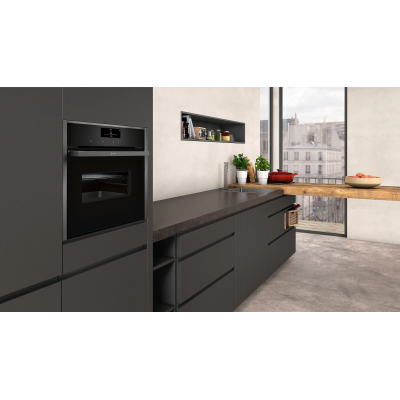 Neff c28mt27g0 built-in pyrolytic combined microwave oven h 45 cm graphite