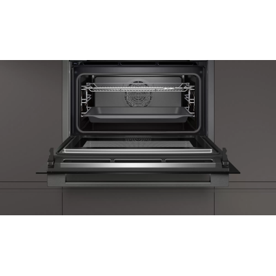Neff c17ms22g0 horno microondas combinado empotrado h 45 cm grafito