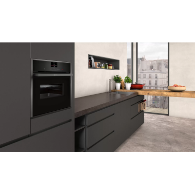 Neff c17ms22g0 forno microonde combinato da incasso h 45 cm grafite