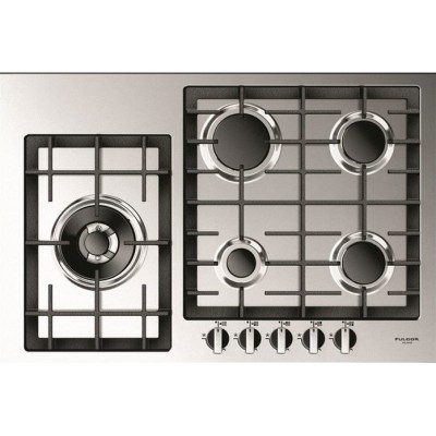 Fulgor qh 765 gwk x 76 cm stainless steel gas hob