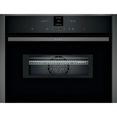 Neff c17mr02g0 horno microondas combinado empotrado h 45 cm grafito