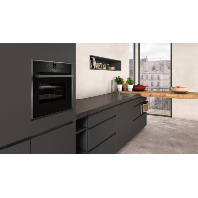 Neff c17cr22g0 horno multifunción empotrable h 14 cm grafito