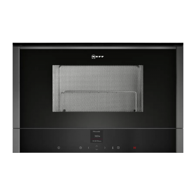 Neff c17gr01g0 kuchenka mikrofalowa do zabudowy h 38 cm grafit