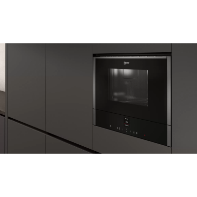 Neff c17gr00g0 kuchenka mikrofalowa do zabudowy h 38 cm grafit