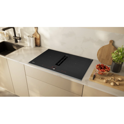 Neff t58tl6en2 Induktionskochfeld mit integrierter Dunstabzugshaube 80 cm schwarz