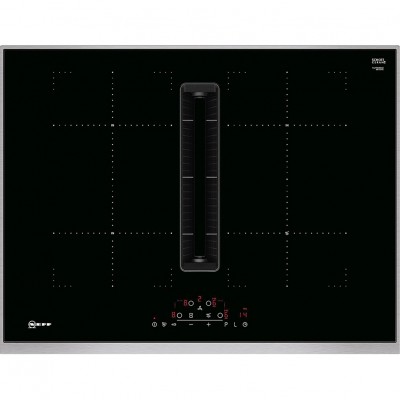 Placa de inducción Neff t47td7bn2 con campana integrada 70 cm negra
