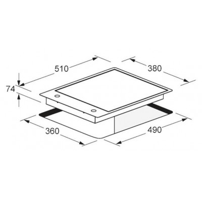 Fulgor cph 402 gx Einbau-Gaskochfeld 40 cm Edelstahl