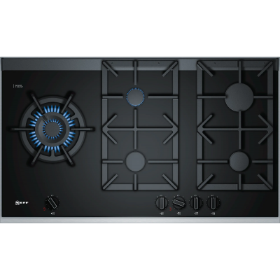 Neff t29ta79n0 Placa de gas vitrocerámica negra de 90 cm