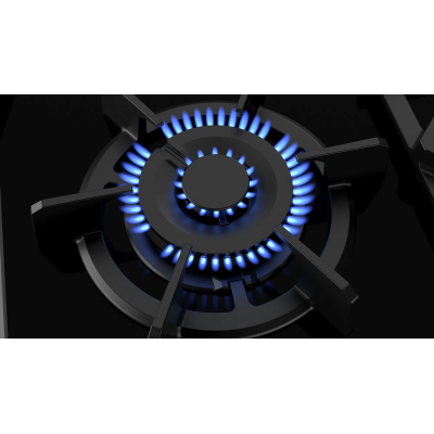 Neff t29ta79n0 90 cm black glass ceramic gas hob