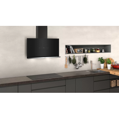 Neff d95frw1s2 okap ścienny 90 cm czarne szkło