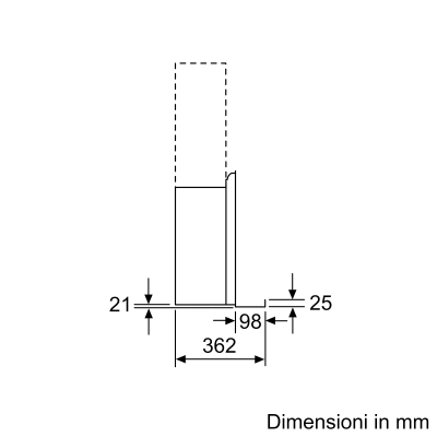 Neff d95frw1s2 okap ścienny 90 cm czarne szkło