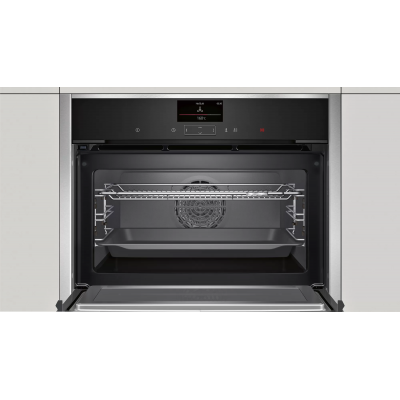 Piekarnik mikrofalowy do zabudowy Neff c17ms32h0 wys. 45 cm stal nierdzewna