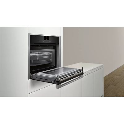 Neff c17ms32h0 four à micro-ondes combiné encastrable h 45 cm acier inoxydable