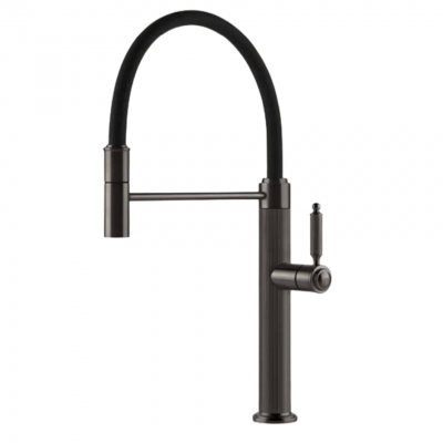 Gessi 60634 707 Venti 20 bateria kuchenna czarna metalowa szczotkowana