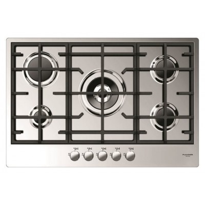 Fulgor cph 765 gwk x 77 cm stainless steel gas hob