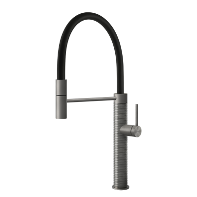 Gessi 60012 239 Meccanica 316 bateria prysznicowa z wyciąganą wylewką, stal szczotkowana
