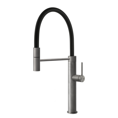 Gessi 60014 239 Cesello 316 Mixer tap + extractable shower Steel Brushed