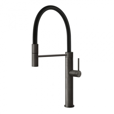 Gessi 60014 707 Cesello 316 rubinetto miscelatore + doccia estraibile Black Metal Brushed