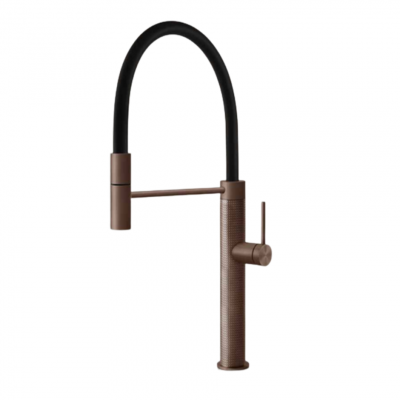 Gessi 60014 708 Cesello 316 bateria mieszaczowa + wyciągana wylewka prysznicowa Miedziana szczotkowana
