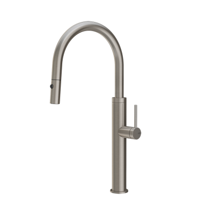 Gessi 60022 239 Bateria kuchenna 316 z wyciąganą wylewką prysznicową Stal szczotkowana