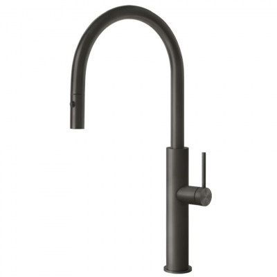 Gessi 60022 707 Bateria kuchenna 316 z wyciąganą wylewką prysznicową, czarna
