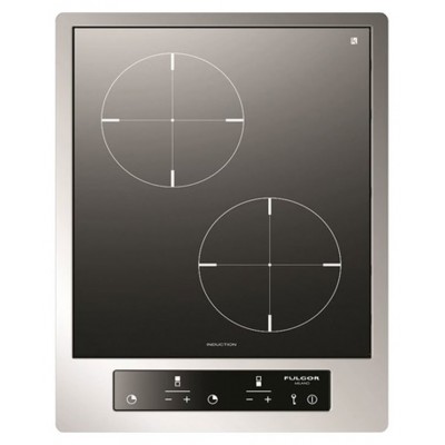 Fulgor cph 402 id tc x built-in induction hob 40 cm black glass ceramic