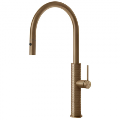 Gessi 60024 726 Meccanica 316 bateria mieszająca + główka prysznicowa z brązu