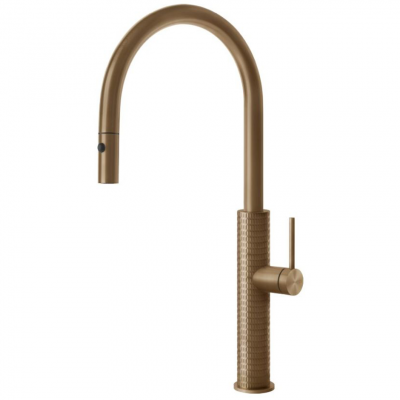 Gessi 60024 726 Meccanica 316 rubinetto miscelatore + doccino bronzo