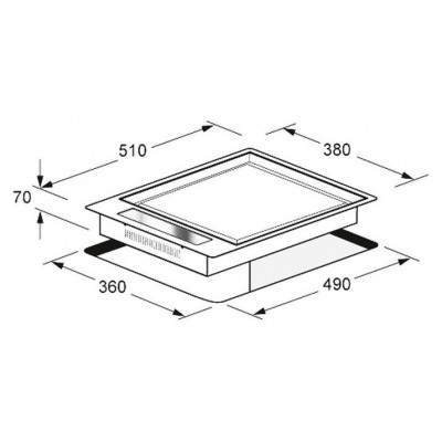 Fulgor cph 402 id ty tc x built-in plate teppan yaki stainless steel