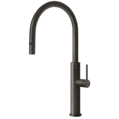 Gessi 60026 707 Cesello 316 Mixer tap with black shower head