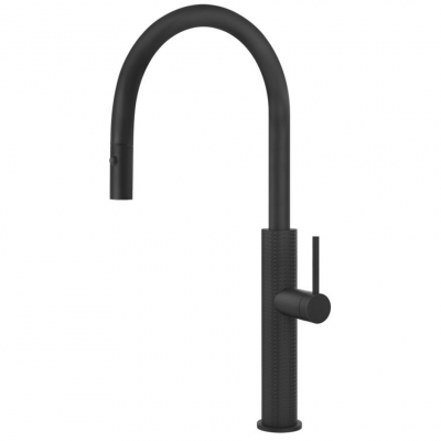 Gessi 60026 299 Cesello 316 rubinetto miscelatore con doccino nero