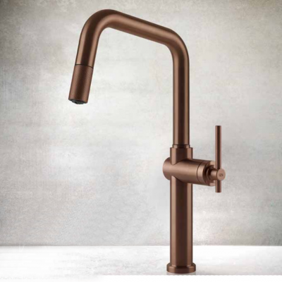 Gessi 60652 708 Bateria mieszaczowa Habito + miedziana głowica prysznicowa