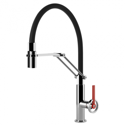 Gessi 60205 031 Bateria mieszaczowa Officine V z chromowaną głowicą prysznicową