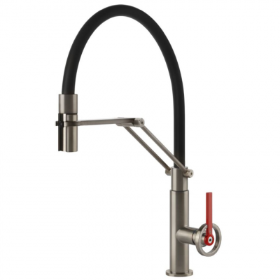 Gessi 60205 149 Officine V Tap mixer with finox hand shower
