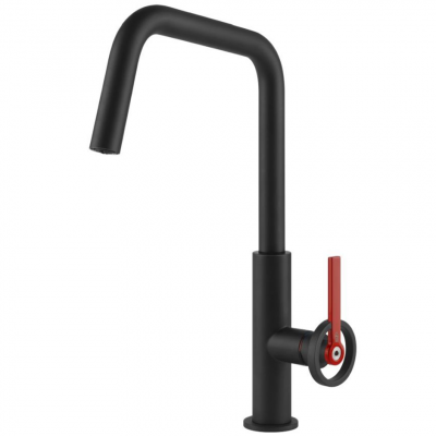 Gessi 60201 299 Officine V czarna bateria kuchenna