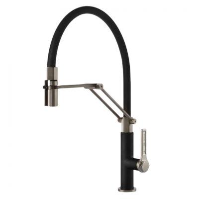 Gessi 60055 599 Bateria mieszaczowa Officine z czarną głowicą prysznicową