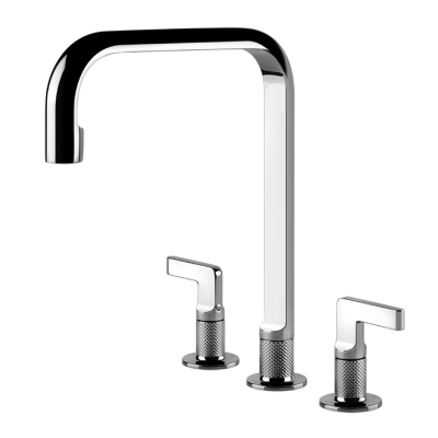 Gessi 58701 031 Grifo grabado cocina 3 agujeros cromado