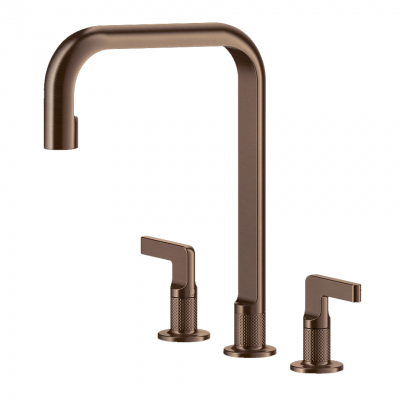 Gessi 58701 708 Inciso 3-otworowy kran kuchenny, matowa miedź