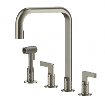 Gessi 58703 149 Engraved tap with 4 hole finox shower head
