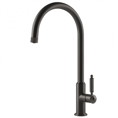 Gessi 60620 707 Venti20 grifo mezclador cocina negro negro metal cepillado