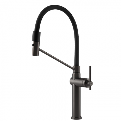 Gessi 60664 707 Habito grifo mezclador con ducha de mano negro mate