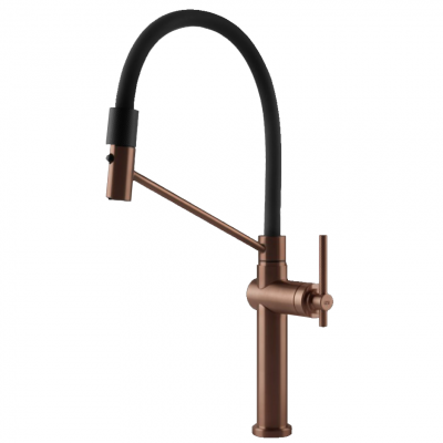 Gessi 60664 708 Habito Mixer tap with copper hand shower
