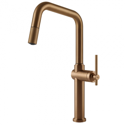 Gessi 60652 726 Habito Mixer tap + bronze hand shower