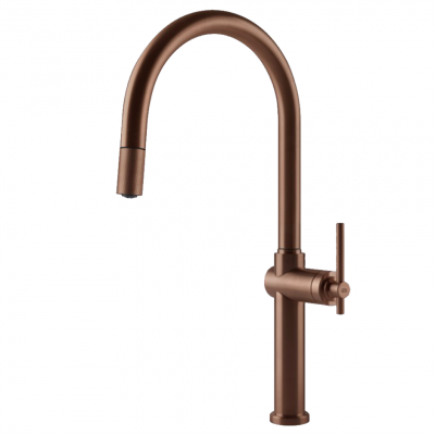 Gessi 60672 708 Habito Mixer tap + copper hand shower