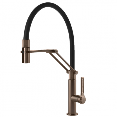 Gessi 60055 708 Officine Mixer tap with copper hand shower