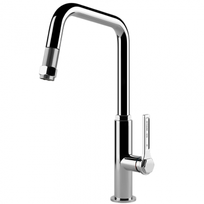 Gessi 60053 031 Officine Mischbatterie mit verchromter Handbrause