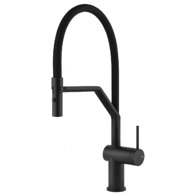 Gessi 60429 299 Unpublished Mixer tap with black hand shower